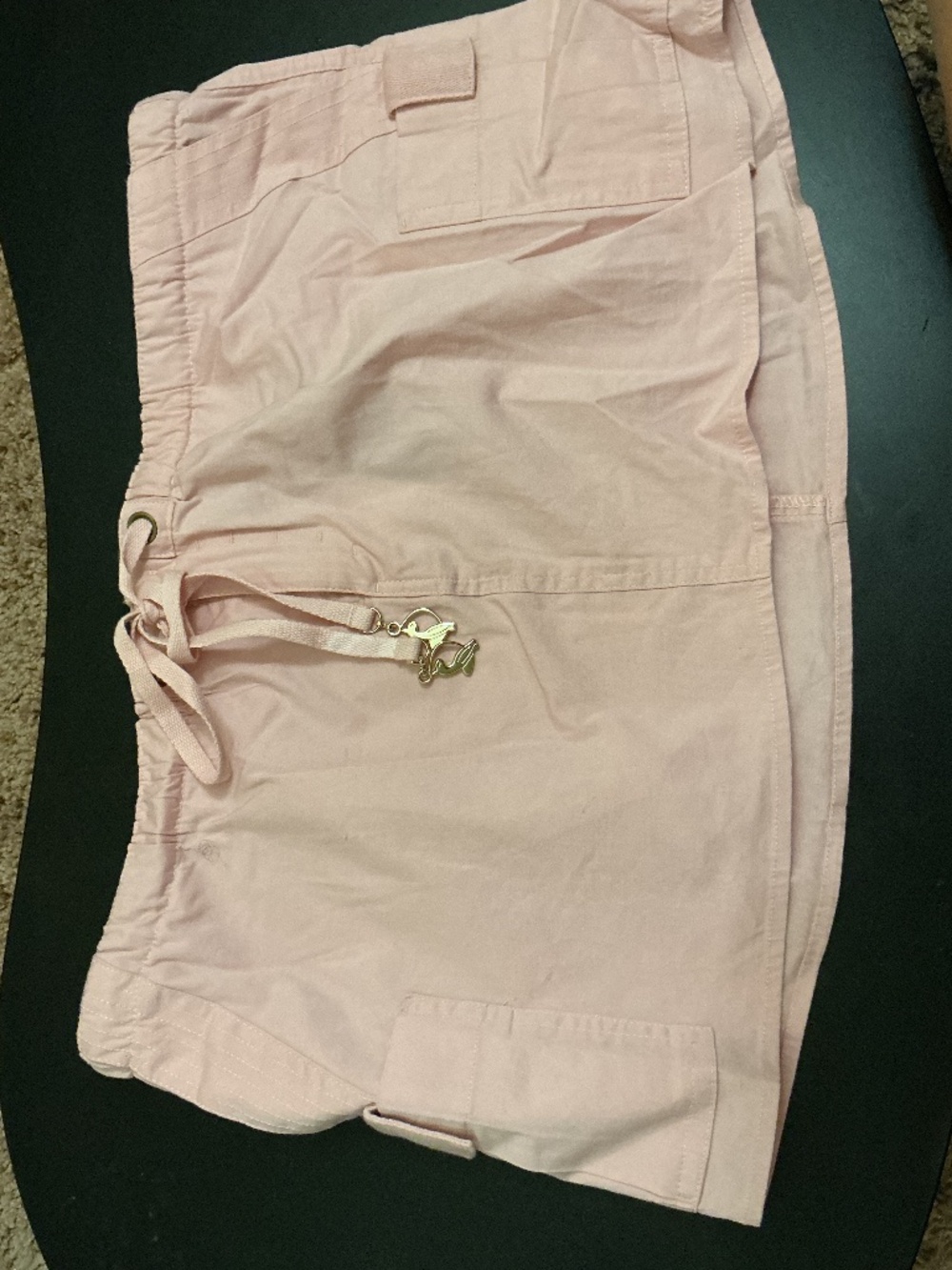 NWT Vintage Baby Phat Y2K Light Pink Cargo Mini Skirt - Size L